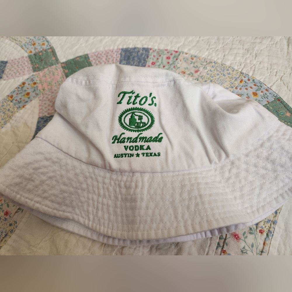 Tito's White Bucket Hat